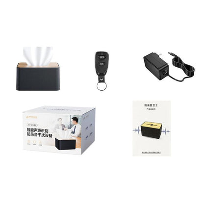 Covert Tissue Box Audio Protection Device, 360 Degrees Ultrasonic Voice Recorder Blocker, US Plug, BS-99Pro Max 84 Sine Wave, BS-99Pro 56 Sine Wave