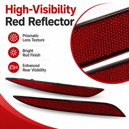 For Tesla Model S Rear Bumper Reflectors Fog Lights 6007706-00-D / 6007705, Left, Right