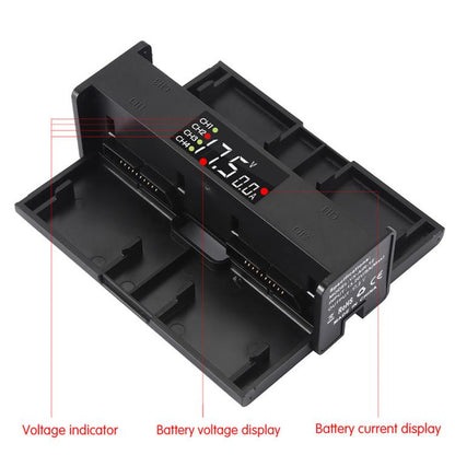 For DJI Mavic 2 Pro & Zoom YX Intelligent Battery Charging Hub Digital Display Sequential Charger Butler, For DJI Mavic 2 Pro & Zoom