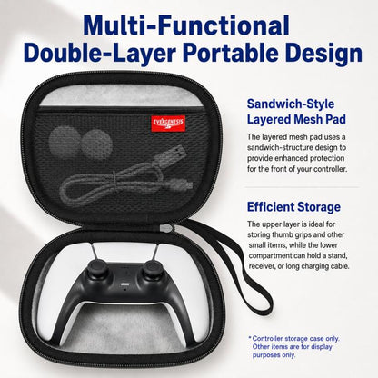 EVERGENESIS Pro 2 Universal Game Controller Storage Case Hard-Shell EVA Accessory Bag