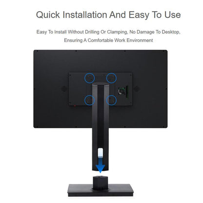 Waveshare 34443 VESA Desktop Monitor Stand For 21.5~ 27inch Monitors With 75 × 75 / 100 × 100 mm VESA Mounting Holes, 21.5~ 27inch