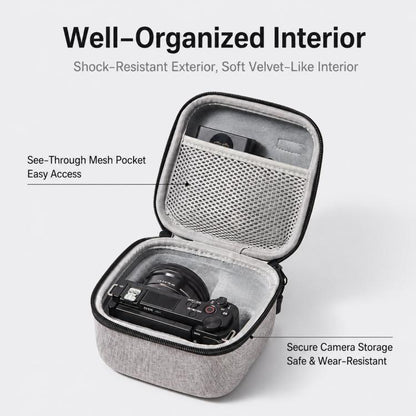 Baona BN-FH003 For Sony ZV-E10 / ZV-E10 II Hard EVA Camera Case Protective Travel Pouch With Mesh Pocket
