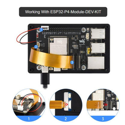 DSI Capacitive Touch Display 480 × 800 Resolution, IPS Display Panel, Waveshare 4inch, Waveshare 4.3inch