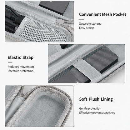 Baona BN-F033 Hard EVA Carrying Case M.2 NVMe SATA SSD Portable Travel Storage Protective Pouch Bag
