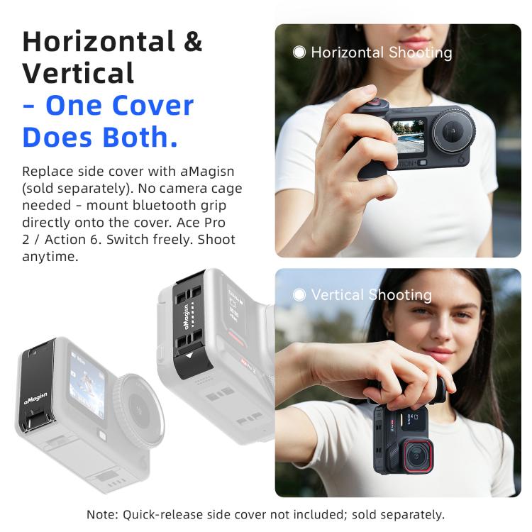 aMagisn Bluetooth Xplorer Grip Kit, For Insta360 GO Ultra