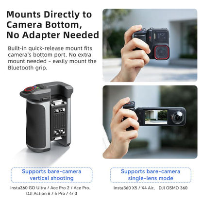 aMagisn Bluetooth Xplorer Grip Kit, For Insta360 GO Ultra