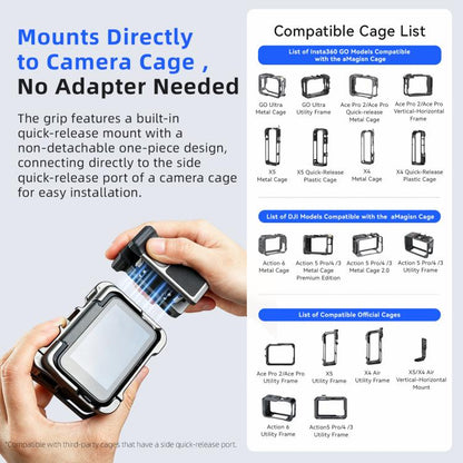 aMagisn Bluetooth Xplorer Grip Kit, For Insta360 GO Ultra
