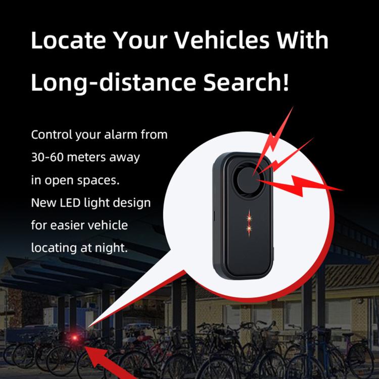 SF06R IP66 Waterproof Long-Distance Wireless Vehicle Vibration Anti-Theft Alarm, 1 Host + 1 Remote Control, 1 Host + 2 Remote Control, 2 Host + 1 Remote Control