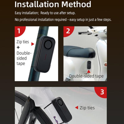 SF06R IP66 Waterproof Long-Distance Wireless Vehicle Vibration Anti-Theft Alarm, 1 Host + 1 Remote Control, 1 Host + 2 Remote Control, 2 Host + 1 Remote Control