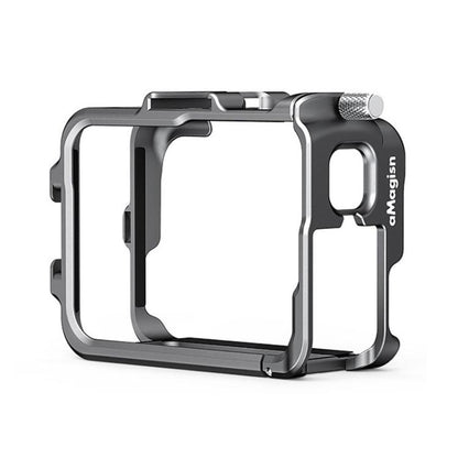 AMagisn Metal Frame Case For Insta360 Ace Pro 2 / Ace Pro / Ace Aluminum Utility Cage With Cold Shoe