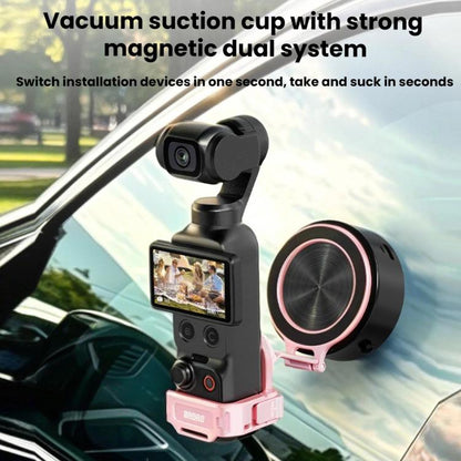 For DJI Osmo Pocket 4 / 4P / 3 BRDRC Teleprompter Magnetic Holder Cold Shoe Extender Phone Clip