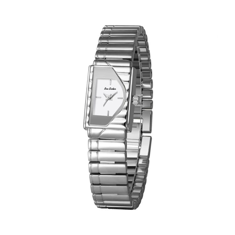 BS Bee Sister FA1927 Womens Vintage Watch Elegant Asymmetrical Geometric Quartz Watch With Metal Strap