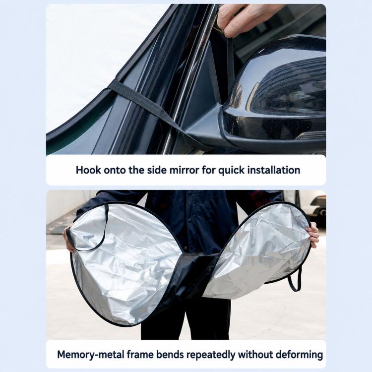 Silver Coated Car Front Windshield Sunshade Vehicle Heat Insulation Sun Shield, 140 x 80cm