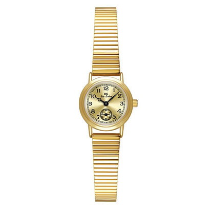 BS Bee Sister FA1870 Womens Vintage Small Round Watch With Bamboo Style Expansion Band & Small Seconds Dial
