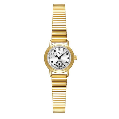 BS Bee Sister FA1870 Womens Vintage Small Round Watch With Bamboo Style Expansion Band & Small Seconds Dial