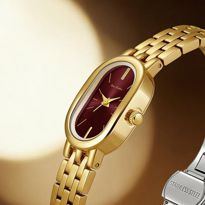 BS Bee Sister FA1905 Womens Vintage Oval Watch Quartz Dress Watch with Butterfly Clasp
