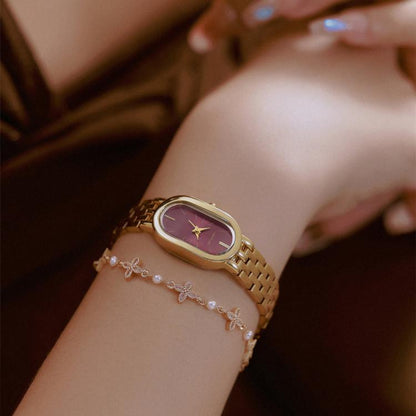 BS Bee Sister FA1905 Womens Vintage Oval Watch Quartz Dress Watch with Butterfly Clasp
