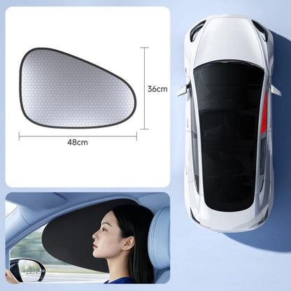 Graphene Car Window Sunshades Electrostatic Adsorption Heat Insulation Car Curtains For UV Protection, Driver, Passenger Seat, 1 Pair Front Window, 1 Pair Rear Window, 4pcs / set, 5pcs / set