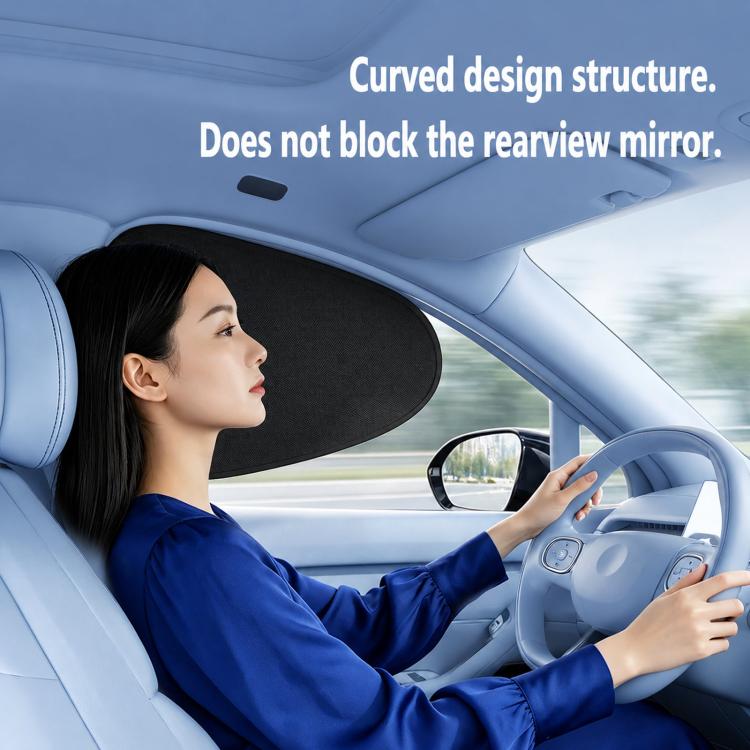 Graphene Car Window Sunshades Electrostatic Adsorption Heat Insulation Car Curtains For UV Protection, Driver, Passenger Seat, 1 Pair Front Window, 1 Pair Rear Window, 4pcs / set, 5pcs / set