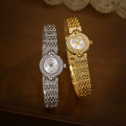 BS Bee Sister FA1841 Vintage Women Bracelet Watch Dainty Small Dial Rhinestone Quartz Dress Watch for Ladies