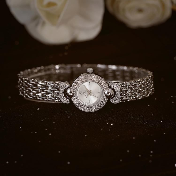 BS Bee Sister FA1841 Vintage Women Bracelet Watch Dainty Small Dial Rhinestone Quartz Dress Watch for Ladies