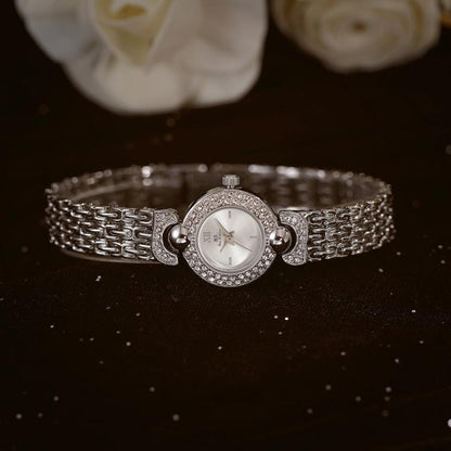 BS Bee Sister FA1841 Vintage Women Bracelet Watch Dainty Small Dial Rhinestone Quartz Dress Watch for Ladies