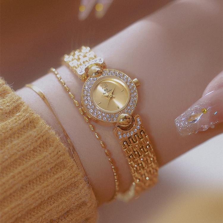 BS Bee Sister FA1841 Vintage Women Bracelet Watch Dainty Small Dial Rhinestone Quartz Dress Watch for Ladies