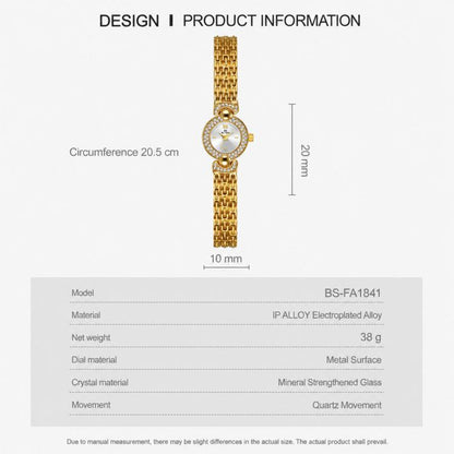 BS Bee Sister FA1841 Vintage Women Bracelet Watch Dainty Small Dial Rhinestone Quartz Dress Watch for Ladies