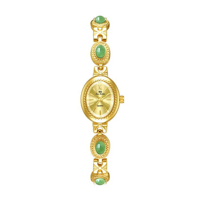 BS Bee Sister FA1859 Women Oval Bracelet Watch Vintage Analog Quartz Jewelry Dress Wristwatch