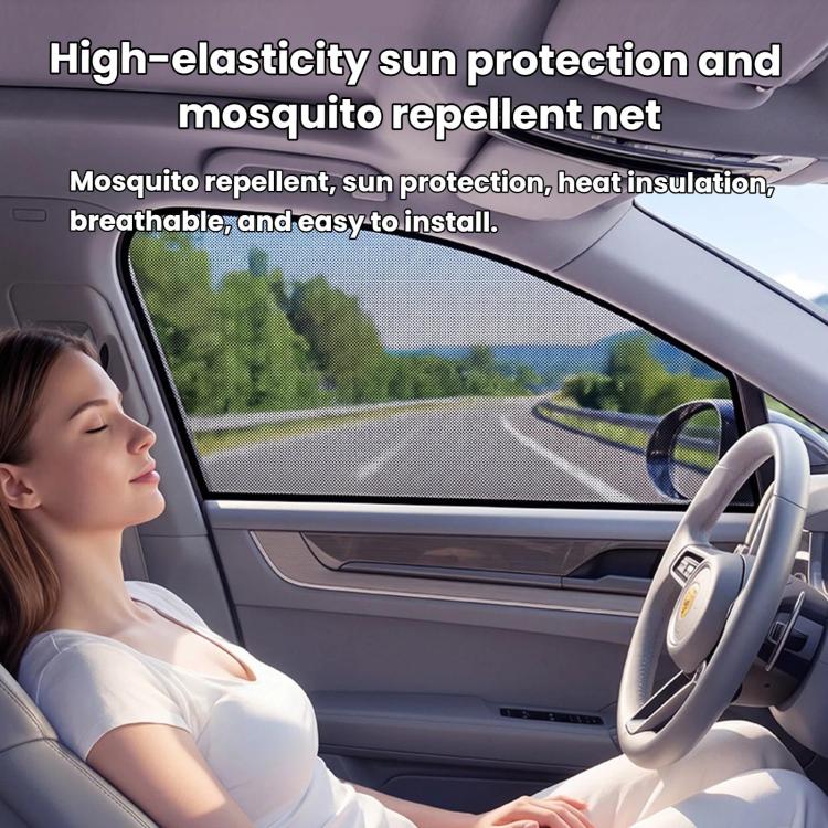 Car Window Sunshade Mosquito Curtain Mesh Fabric Auto Window Sun Block Cover, Car Rear Window, SUV Front Window, SUV Rear Window, Car 2pcs Front Window + 2pcs Rear Window, SUV 2pcs Front Window + 2pcs Rear Window, Car 2pcs Front Window