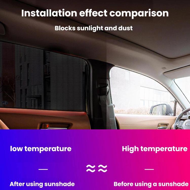 Car Window Sunshade Mosquito Curtain Mesh Fabric Auto Window Sun Block Cover, Car Rear Window, SUV Front Window, SUV Rear Window, Car 2pcs Front Window + 2pcs Rear Window, SUV 2pcs Front Window + 2pcs Rear Window, Car 2pcs Front Window