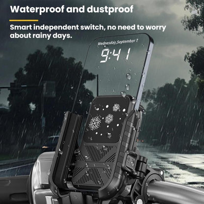 Motorcycle Semiconductor Cooling Mobile Phone Live Streaming Heat Sink Bracket, Handlebars