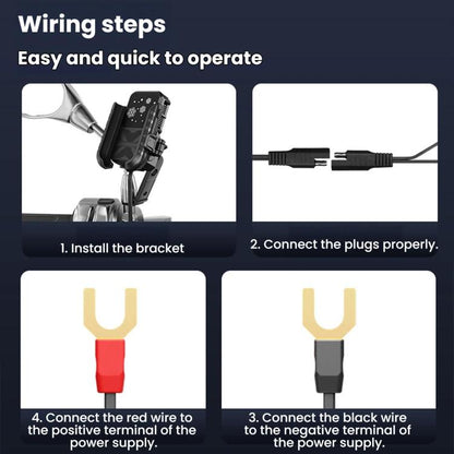 Motorcycle Semiconductor Cooling Heat Dissipation Phone Holder, Mirror Base