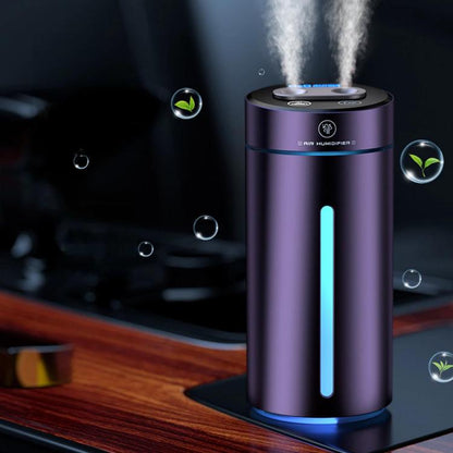 F10 Smart Dual Nozzle Humidifier Aroma Diffuser Portable Car Fragrance Sprayer With Ambient Light