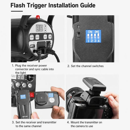 Godox RT16 Flash Trigger Studio Light Photography Light DSLR Camera Remote Control Wireless Sync Trigger, Transmitter, Receiver, Transmitter+Receiver, Transmitter+2 Receiver, Transmitter+3 Receiver