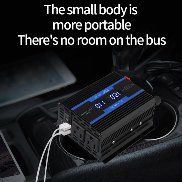 XUYUAN 12V To 110V Car-Modified Sine Wave Inverter 500W With Display Screen