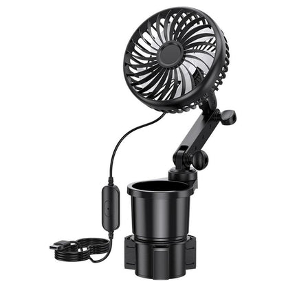 SHUNWEI 2 In 1 Car Cup Holder Multifunctional Adjustable Fan, SD-2704