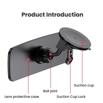 SHUNWEI Adjustable Suction Cup Wide-angle Reversing Mirror