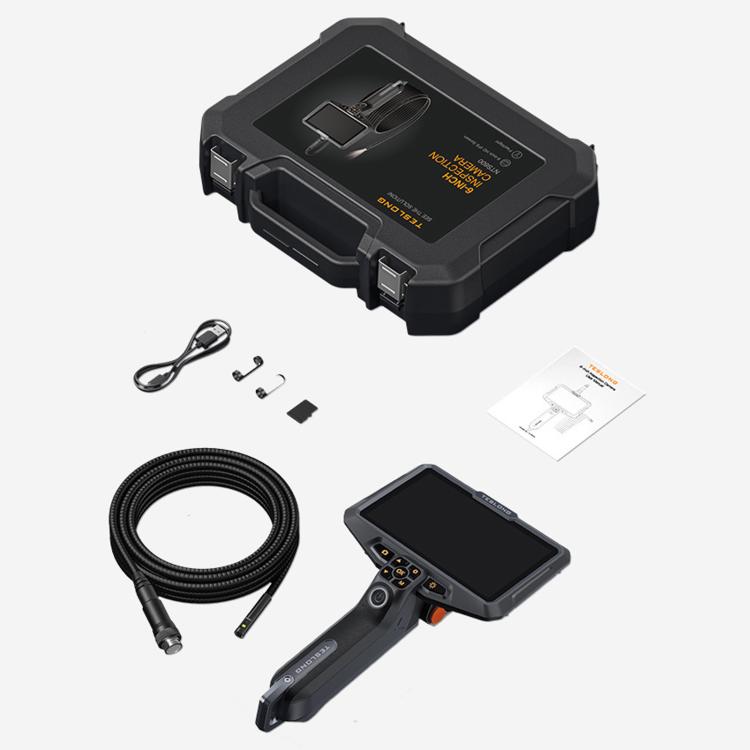 TESLONG NTS600 6 Inch Large Screen HD Industrial Endoscope IP67 Waterproof Inspection Camera, NTS600