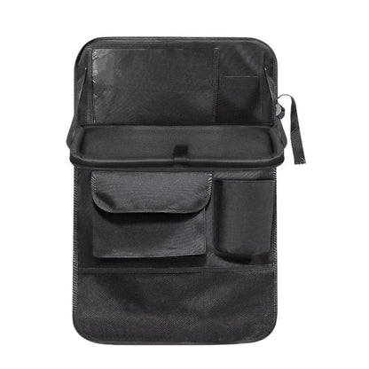 BY-1608 Oxford Cloth Car Seat Back Storage Bag Foldable Vehicle Dining Table Backseat Organizer, BY-1608