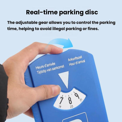 BY-1865 European Car Temporary Parking Sign Snow Shovel Multifunctional Parking Timer, 1 Coin + Tread Scale, 3 Coins