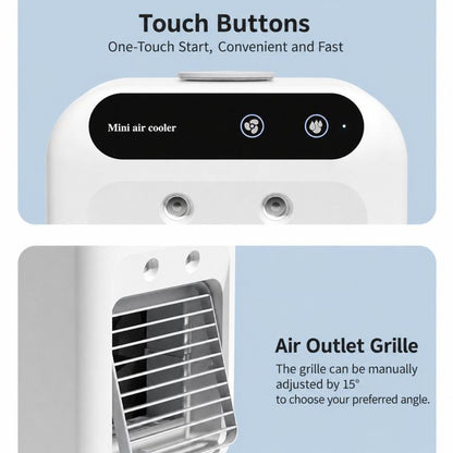 Mini Household Air Cooler, Desktop Cooling Fan With Mist Spray & Humidification Function, L7