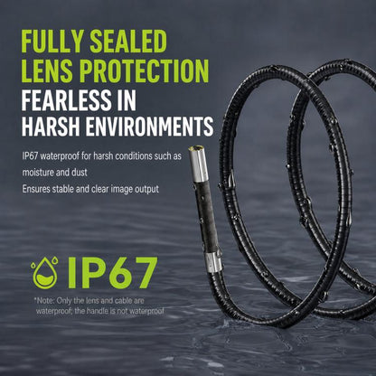 ANYKIT AD100 360-Degree Rotatable Industrial Endoscope IP67 Waterproof HD Auto Repair Borescope, AD100