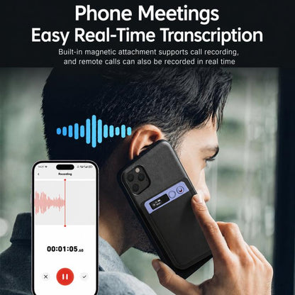 FW920DLT Ultra-Thin Portable Card Voice Recorder AI Text Transcription & Intelligent Summary Audio Recorder, FW920DLT