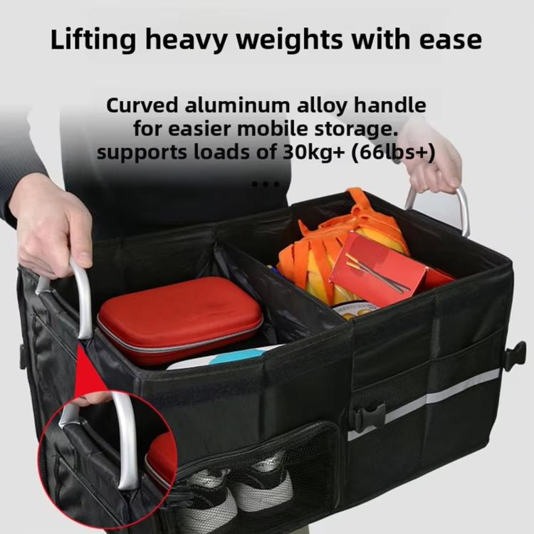 55L Car Trunk Storage Box Shoe Storage Essentials, 55L With Shoes Storage Slot