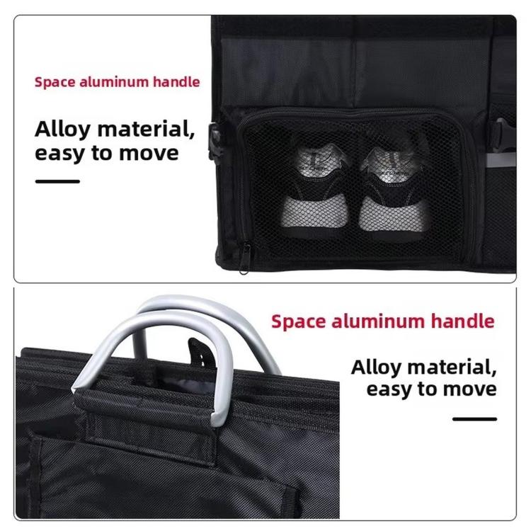 55L Car Trunk Storage Box Shoe Storage Essentials, 55L With Shoes Storage Slot
