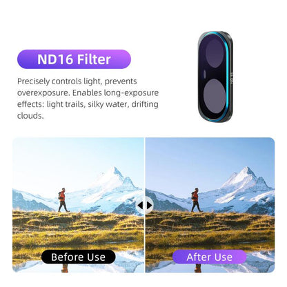 For Insta360 Luna Ultra aMagisn Magnetic Lens Filter, Adj CPL/UV/Black Mist/VND2-32/LPR, Adj CPL/UV/Black Mist/VND2-32, Adj CPL/VND2-32, ND8/16/32/64/128, Adjustable CPL Filter, 1/4 Black Diffusion, LPR, VND2-32, ND8, ND16, ND32, ND64, ND128, 6-Point Star