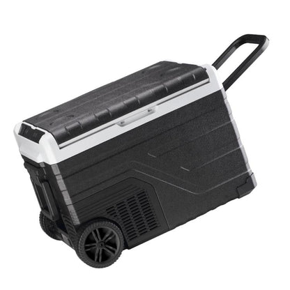 Portable Compressor Car Fridge Dual Temperature Control Vehicle Refrigerator With Wheels, 35L, 45L, 55L