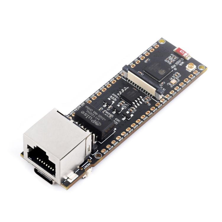 WAVESHARE ESP32-S3 ETH Development Board, 10/100Mbps RJ45 Ethernet Port, Wi-Fi & Bluetooth Support, 240MHz Dual Core Processor, Single Board No Soldered Pin Header, Mainboard+OV5640 Camera No Soldered Pin Header