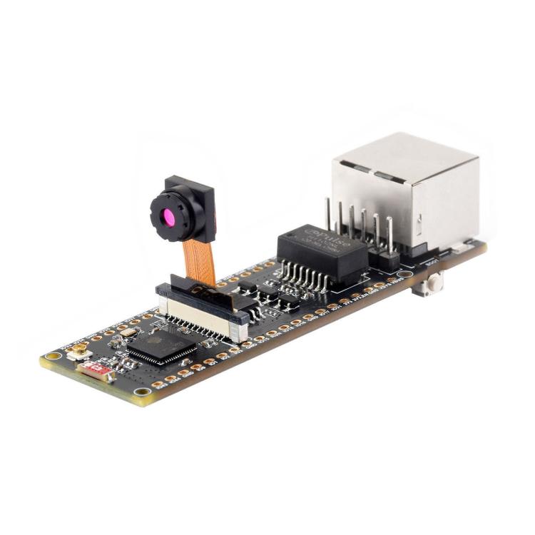 WAVESHARE ESP32-S3 ETH Development Board, 10/100Mbps RJ45 Ethernet Port, Wi-Fi & Bluetooth Support, 240MHz Dual Core Processor, Single Board No Soldered Pin Header, Mainboard+OV5640 Camera No Soldered Pin Header